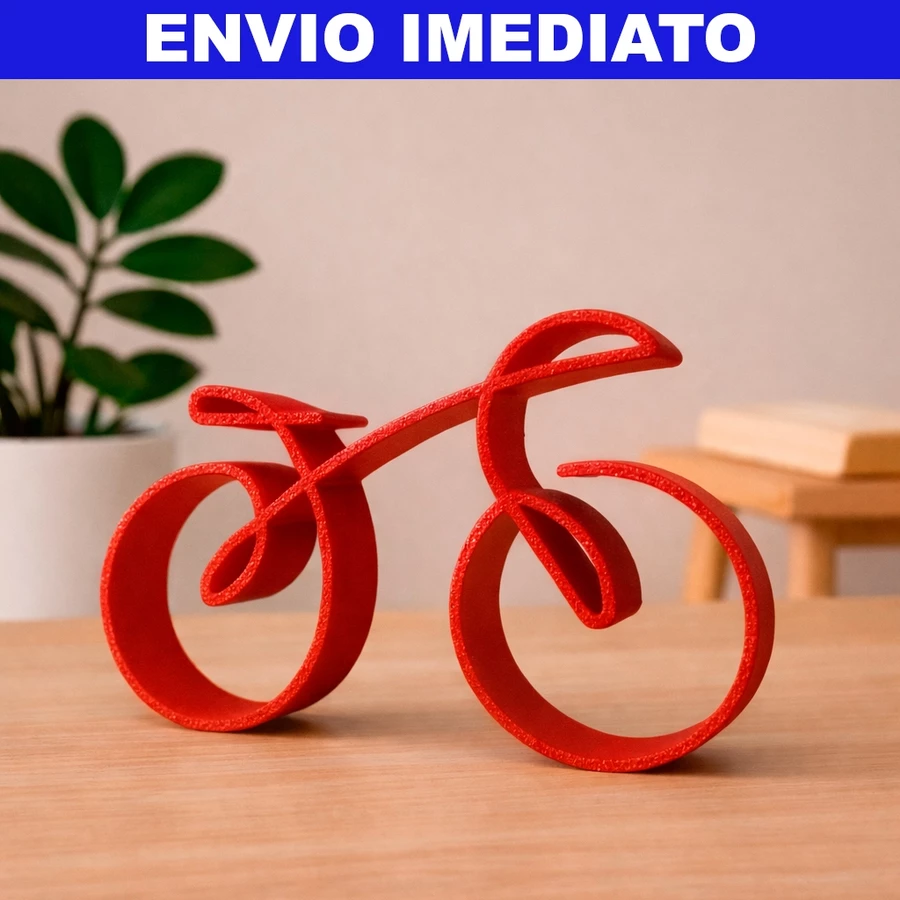Escultura Decorativa Bicicleta Minimalista